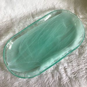 Kosta Boda Swirled Art Glass Plate